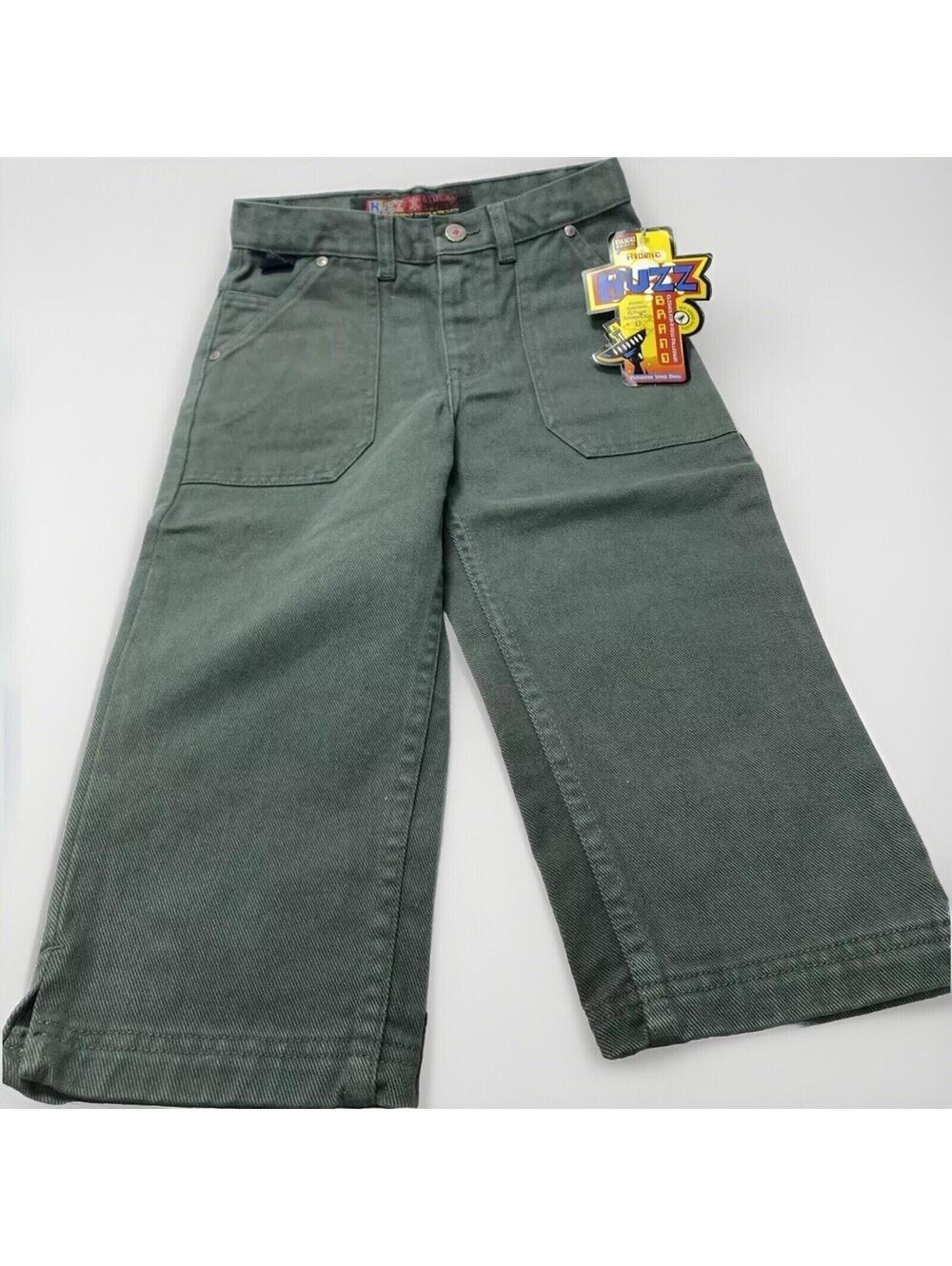 Buzz Boys Jeans Size 12 Army Green Brand New With Tags Check Size Durable Fit
